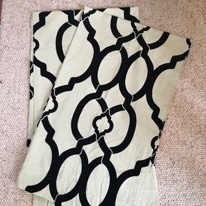 World Market black and beige panels (2)